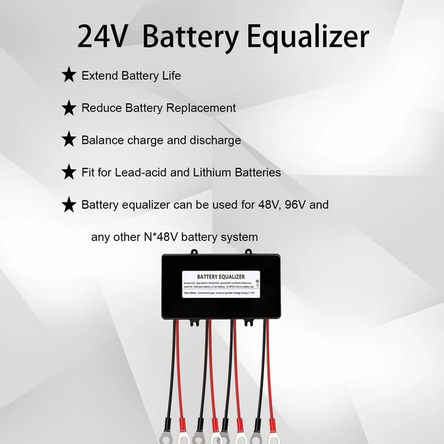 Alt view image 5 of 7 - Battery Equalizer 48V, Voltage Balancer for 96V and Any N×48V System, LiFePO4 /Lead Acid/Lithium/Gel/SLA/Ni-Cd/Ni-MH Battery Balancer (HA02)