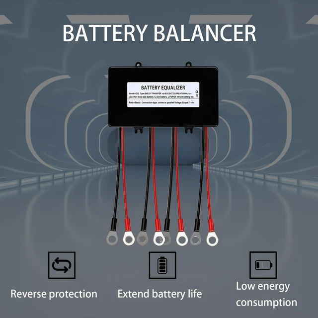 Alt view image 7 of 7 - Battery Equalizer 48V, Voltage Balancer for 96V and Any N×48V System, LiFePO4 /Lead Acid/Lithium/Gel/SLA/Ni-Cd/Ni-MH Battery Balancer (HA02)