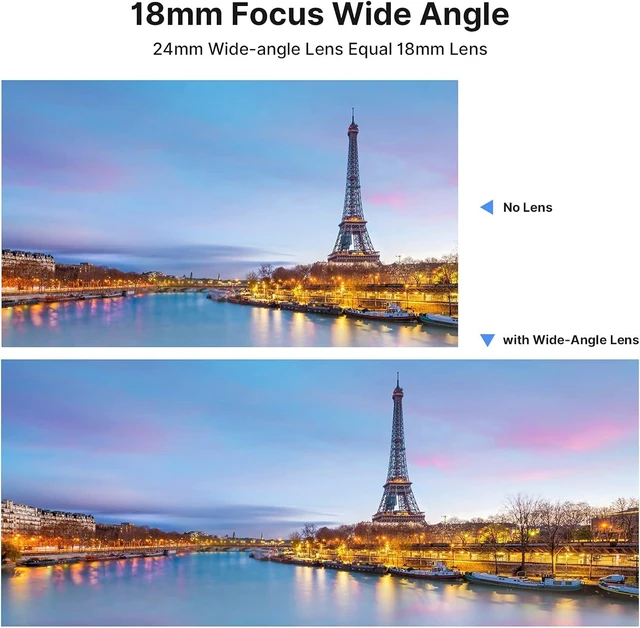 Alt view image 2 of 7 - Wide Angle Lens for ZV1 ULANZI WL-1 ZV1 18mm Wide Angle/ 10X Macro 2-in-1 Additional Lens for ZV1/RX100 VII Camera