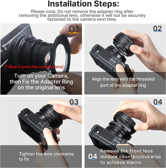Alt view image 5 of 7 - Wide Angle Lens for ZV1 ULANZI WL-1 ZV1 18mm Wide Angle/ 10X Macro 2-in-1 Additional Lens for ZV1/RX100 VII Camera