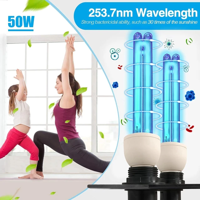 Alt view image 7 of 7 - 50 Watts Duct Disinfection Uv Light for Hvac, Uv Light for ac system, Ac Filter UV-C Lamp, uv lamp for furnace