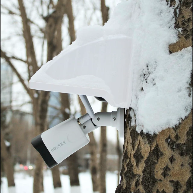 Alt view image 2 of 7 - Sun Rain Cover Shield for Universal Security Camera, Surveillance Camera Cover Shield Protective Roof for Dome/Bullet Outdoor Cameras