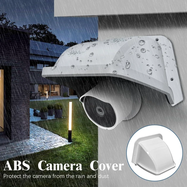 Alt view image 4 of 7 - Sun Rain Cover Shield for Universal Security Camera, Surveillance Camera Cover Shield Protective Roof for Dome/Bullet Outdoor Cameras