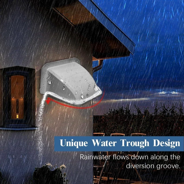 Alt view image 7 of 7 - Sun Rain Cover Shield for Universal Security Camera, Surveillance Camera Cover Shield Protective Roof for Dome/Bullet Outdoor Cameras