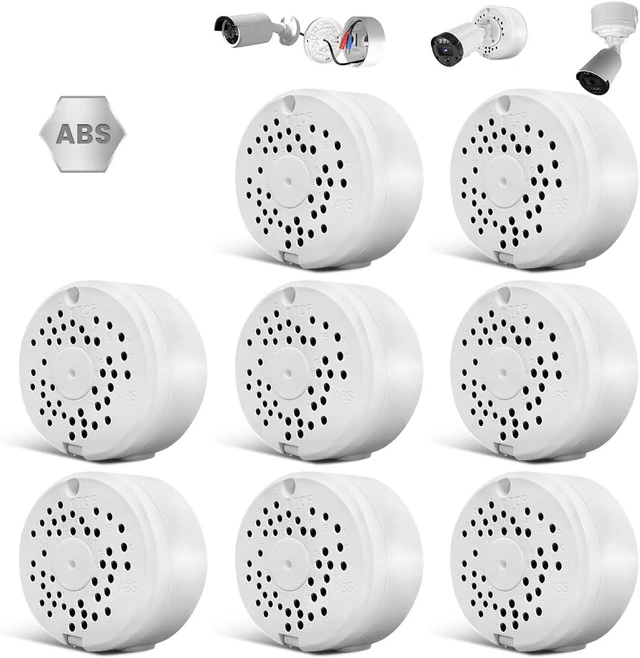Main image of ABS Universal Bullet Security Camera Junction Box, Outdoor CCTV IP Cameras Mounting Bracket, Hide Cable Junction Base Boxes for Surveillance Camera