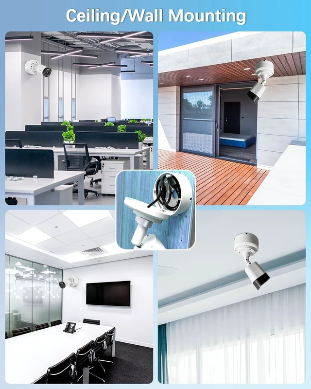 Alt view image 7 of 7 - ABS Universal Bullet Security Camera Junction Box, Outdoor CCTV IP Cameras Mounting Bracket, Hide Cable Junction Base Boxes for Surveillance Camera