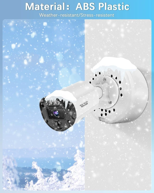Alt view image 6 of 7 - ABS Universal Bullet Security Camera Junction Box, Outdoor CCTV IP Cameras Mounting Bracket, Hide Cable Junction Base Boxes for Surveillance Camera