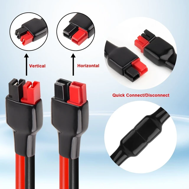 Alt view image 4 of 7 - 10AWG 25FT Anderson Extension Cable Solar Extension with Anderson Connector for Portable Power Station, Solar Panel & Generator