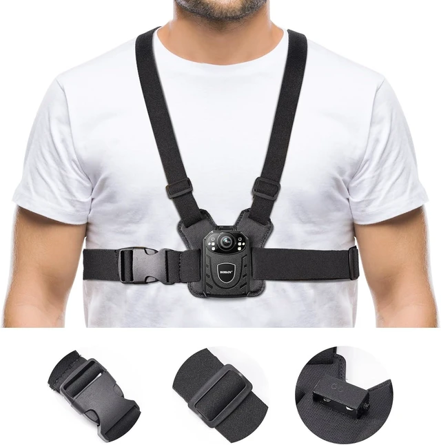 Alt view image 7 of 7 - Dual Shoulder Mount, Body Worn Camera Vest Mount, for All Brand Body Cam, Wearable Body Camera Mount with Adjust Board for Law Enforcement, Collecting Evidence, Free Hands for Video Record