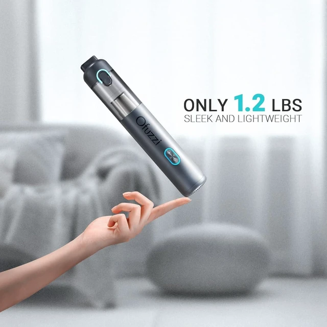 Alt view image 2 of 7 - H8 Apex Car Vacuum Cleaner, Portable Handheld Vacuum with 12000Pa High Power, Ultra-Lightweight 1.2lbs, USB-C Fast Charging, Mini Car Vacuum for Car, Home, Pet Hair, Office(Gray)