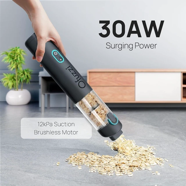 Alt view image 3 of 7 - H8 Apex Car Vacuum Cleaner, Portable Handheld Vacuum with 12000Pa High Power, Ultra-Lightweight 1.2lbs, USB-C Fast Charging, Mini Car Vacuum for Car, Home, Pet Hair, Office(Gray)