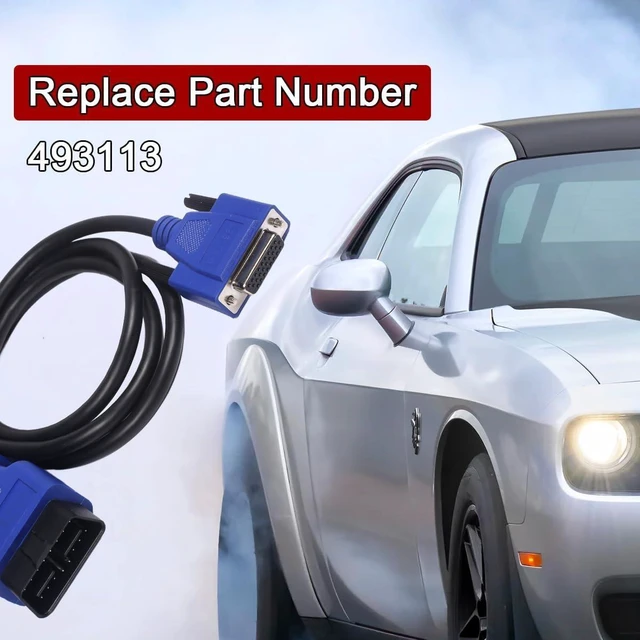 Alt view image 3 of 6 - 16 Pin OBD2 Cable Adapter Compatible with USB Link 2 & 3 J1962 Diagnostic Cable for Ford, GM, Dodge, Volvo, Mack, Isuzu, Hino 493113