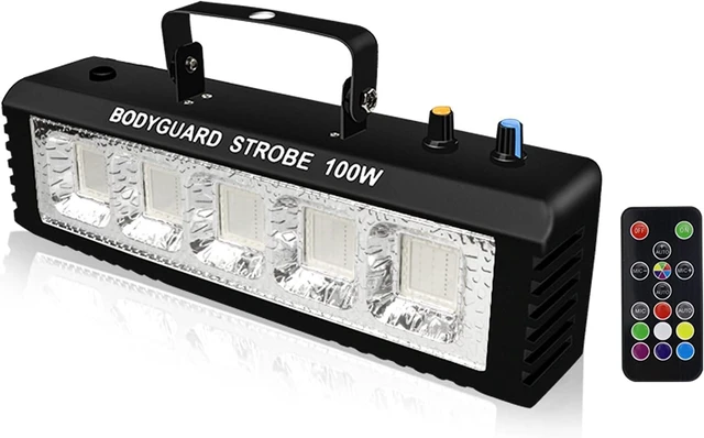 Main image of Strobe Stage Lights Sound Activated, Led Strobe Light 100W, Halloween Light Effect with Remote Control, Professional DJ Party Lights for Banquet Host