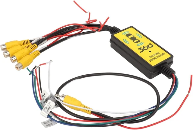 Alt view image 4 of 7 - Car Backup Camera Splitter Switch 4 Input, 1 Output Intelligent Car Video Switcher Converter Comes with Remote Control
