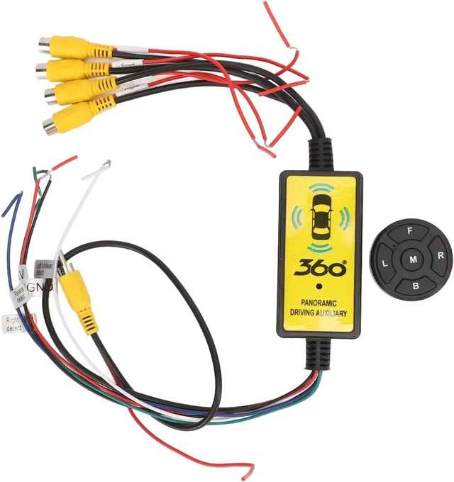 Alt view image 5 of 7 - Car Backup Camera Splitter Switch 4 Input, 1 Output Intelligent Car Video Switcher Converter Comes with Remote Control