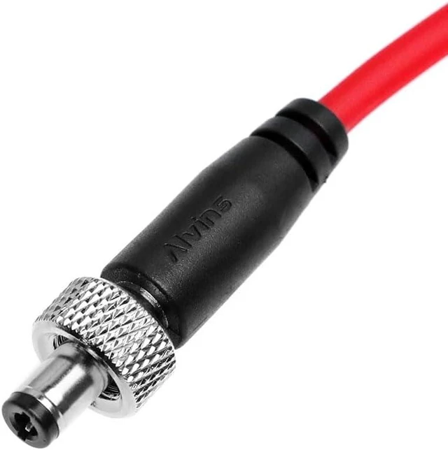 Alt view image 3 of 5 - Atomos Ninja V Power Cable Dtap to Locking DC 2.1 Coiled Cable for Blackmagic Video Assist, for Hollyland Mars 400S, Ultra Soft