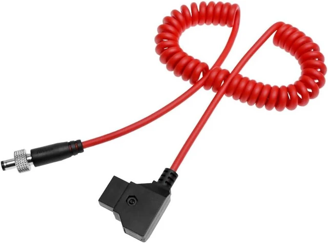 Alt view image 5 of 5 - Atomos Ninja V Power Cable Dtap to Locking DC 2.1 Coiled Cable for Blackmagic Video Assist, for Hollyland Mars 400S, Ultra Soft