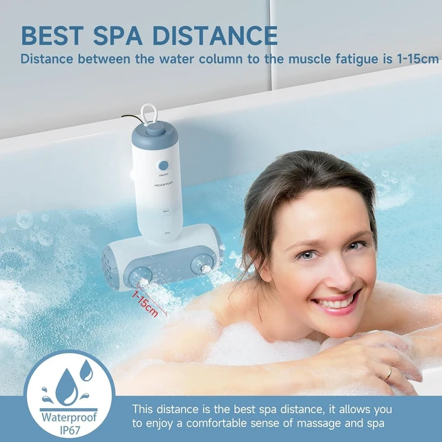 Alt view image 5 of 7 - Bath Jets for Tub, Two Modes - Bathtub Jet or Bubble Maker, Portable Bath Spa with Dual Jets, Bath Spa Jets Creates Soothing Bubbles and Massage, Bathtub Accessories for Relaxing Daily Use