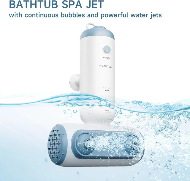 Alt view image 2 of 7 - Bath Jets for Tub, Two Modes - Bathtub Jet or Bubble Maker, Portable Bath Spa with Dual Jets, Bath Spa Jets Creates Soothing Bubbles and Massage, Bathtub Accessories for Relaxing Daily Use