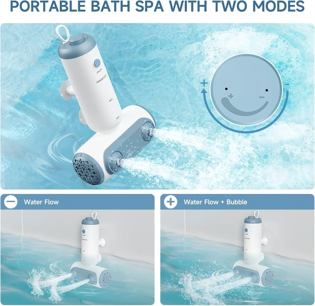 Alt view image 3 of 7 - Bath Jets for Tub, Two Modes - Bathtub Jet or Bubble Maker, Portable Bath Spa with Dual Jets, Bath Spa Jets Creates Soothing Bubbles and Massage, Bathtub Accessories for Relaxing Daily Use