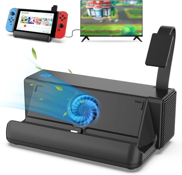 Main image of Portable Switch Dock with Game Card Reader, Compatible Switch and Switch OLED Models, with 1080P HDMI, 3 USB Ports and PD Fast Charging