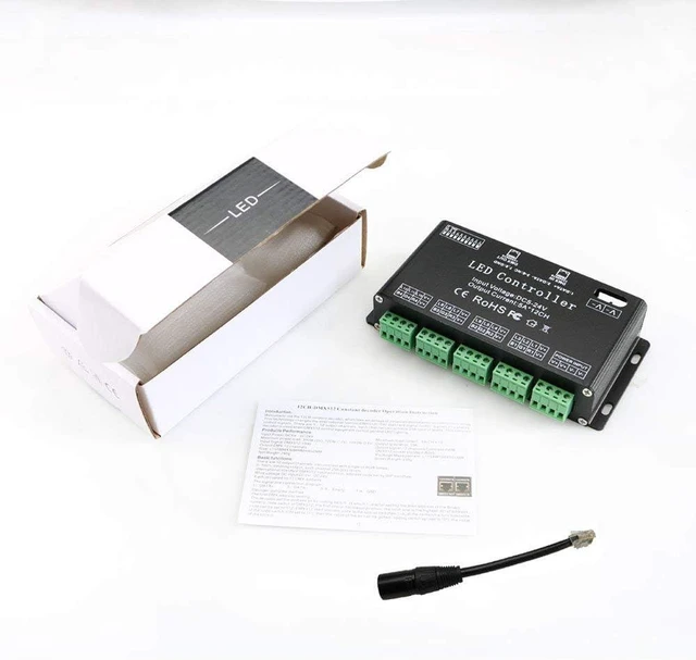 Alt view image 6 of 7 - 12 Channel DMX Decoder, RGB LED Light Strip Controller dmx512 Decoder Dimmer Driver DC5V-24V LED Module Light