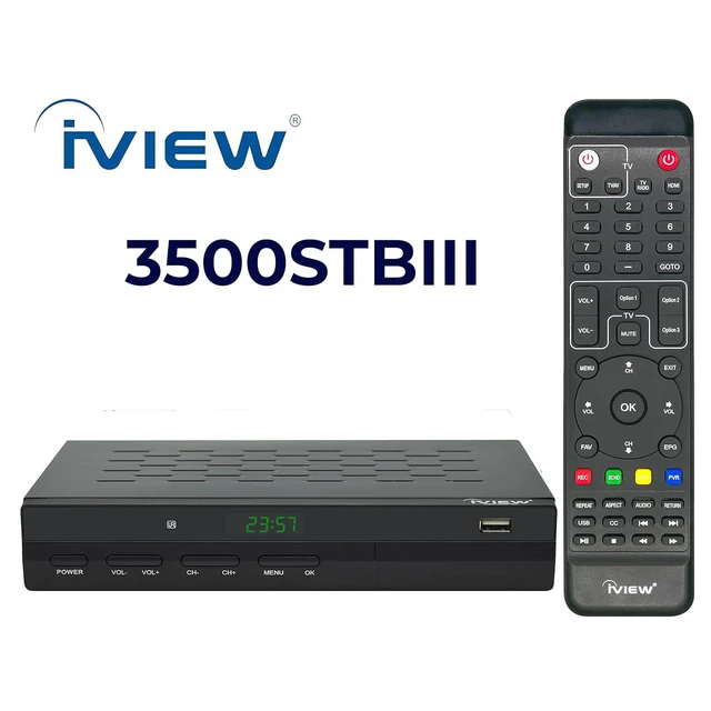 Alt view image 2 of 6 - -3500STB III, ATSC Digital Converter Box with Recording and Media Player, Analog to Digital, QAM Tuner, Channel 3/4, HDMI, A/V, USB, Learning Remote