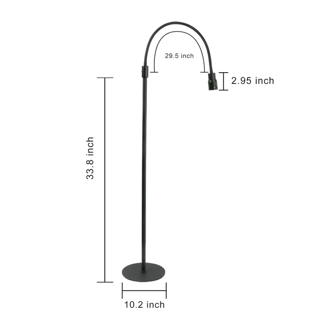 Alt view image 4 of 7 - UV Light for Lash Extension, Adjustable Lash Lamp, LED Foot Pedal UV Gel Curing Light