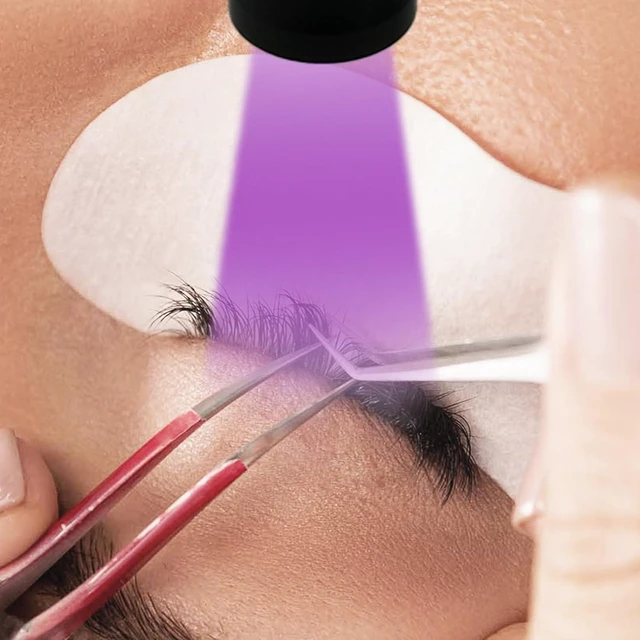 Alt view image 7 of 7 - UV Light for Lash Extension, Adjustable Lash Lamp, LED Foot Pedal UV Gel Curing Light