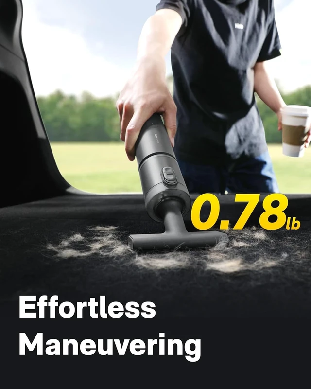 Alt view image 6 of 7 - Handheld Car Vacuum Cleaner Cordless, 4-in-1 Portable Mini Vacuum with 20000Pa Strong Suction, Electric Compressed Air Duster Blower for Car, Desk, Keyboard, Home, Office