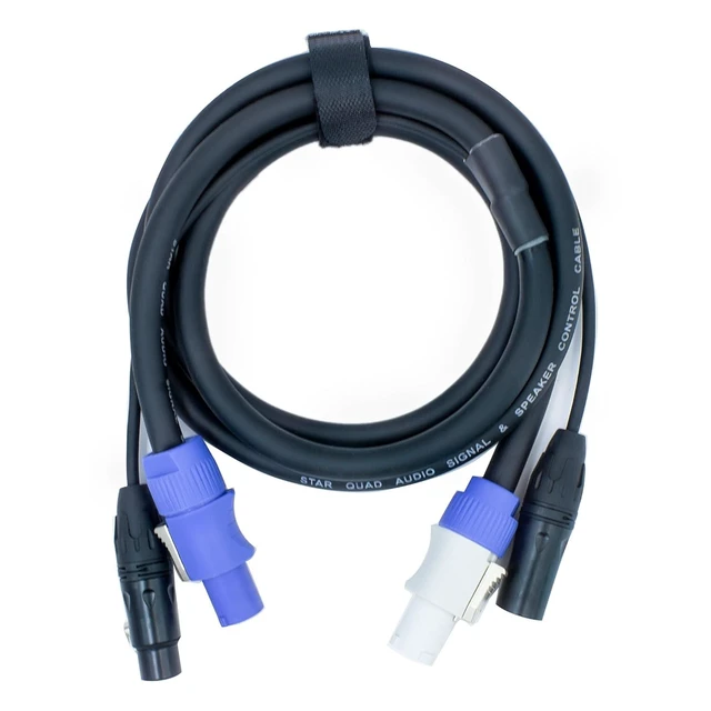 Alt view image 3 of 6 - Professional 13AWG Power Twist|DMX Cable - Stage Lighting Hybrid Cable with Speaker Power Signal Integration - Audio Signal (6Feet)
