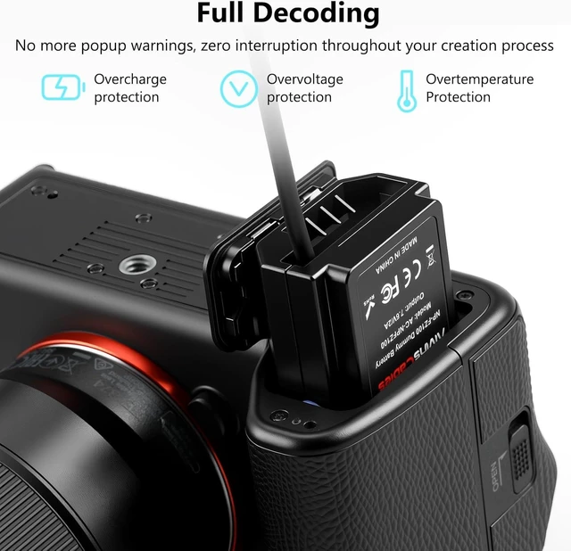 Alt view image 4 of 7 - NP FZ100 Dummy Battery to D tap Coiled Power Cable for FX3 A7III A7RIII A7SIII A7C A7IV A9 Camera