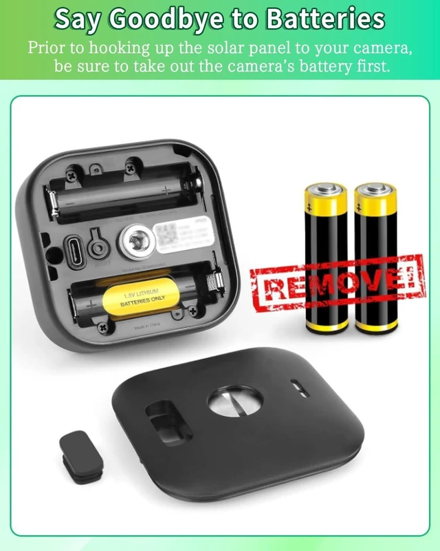 Alt view image 7 of 7 - Solar Panel for Blink Camera, 3W Solar Charger Built-in 2600mAh Battery,IP65 Waterproof Solar Panels for Blink Outdoor 4(4th Gen)/ Outdoor(3rd Gen) XT3 & XT2/XT Camera, with 9.8ft Cable, 2 Pack