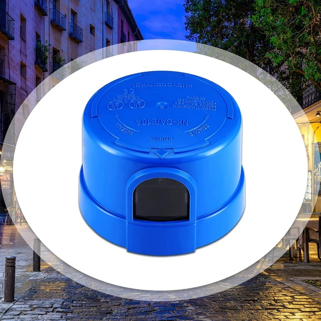 Alt view image 4 of 6 - 6 Pcs Twist Lock Photocell Sensor Auto on off Photocell Switch Dusk to Dawn Light Control Light Sensor for Outdoor Lights 120V to 277V, Blue