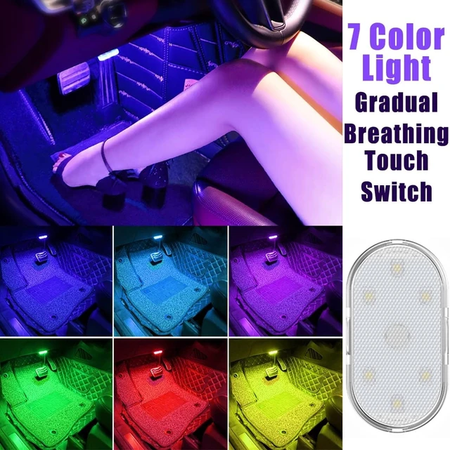 Alt view image 2 of 7 - USB Charging Touch-Sensor LED Interior Car Light Touch Lamp for Car Lighting & Night Light (Colour, 10 PCS)