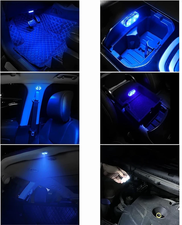 Alt view image 4 of 7 - USB Charging Touch-Sensor LED Interior Car Light Touch Lamp for Car Lighting & Night Light (Colour, 10 PCS)