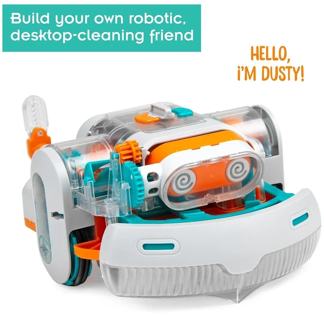 Alt view image 2 of 3 - Dusty Robot Vacuum Cleaner STEM Kit | Build a Desktop Robotic Vacuum with Sensors, Explore Robotics, Engineering & Mechanical Devices, Fun Gift for Ages 8+ or Adults