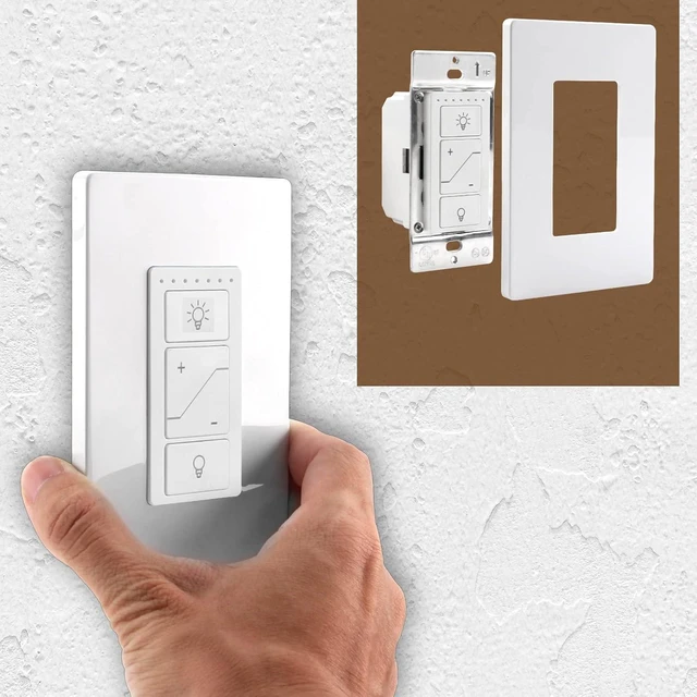 Alt view image 2 of 3 - Dimmer Switch, Remote Light Switch with Wireless Remote Control, Single Pole Smart Wireless Light Switch Support 2.4G&5G Compatible with Alexa