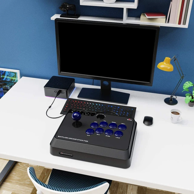 Alt view image 6 of 6 - F300 Arcade Fight Stick Joystick for Switch, Xbox Series X, PS4,PS3, Xbox One, Xbox 360, macOS, Windows, Steam Deck, NeoGeo mini, NeoGeo Arcade Stick Pro