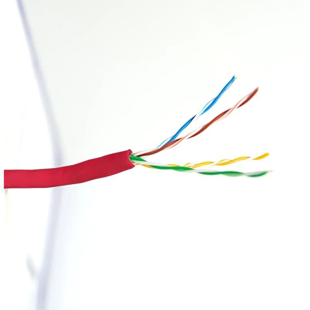 Alt view image 3 of 4 - Red 1,000ft Bulk Cat5e, CCA Ethernet Cable, 24 AWG, UTP Pull Box, Cat-5e Wire, Indoor, Network Installations CABLE-V001R