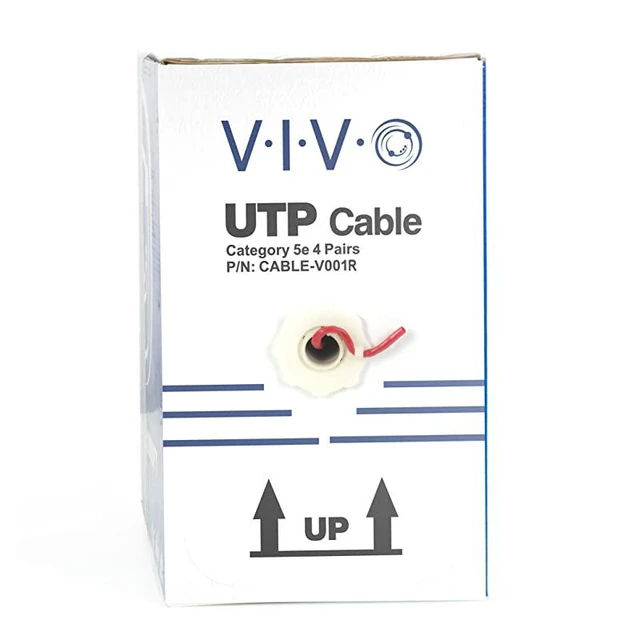 Alt view image 4 of 4 - Red 1,000ft Bulk Cat5e, CCA Ethernet Cable, 24 AWG, UTP Pull Box, Cat-5e Wire, Indoor, Network Installations CABLE-V001R