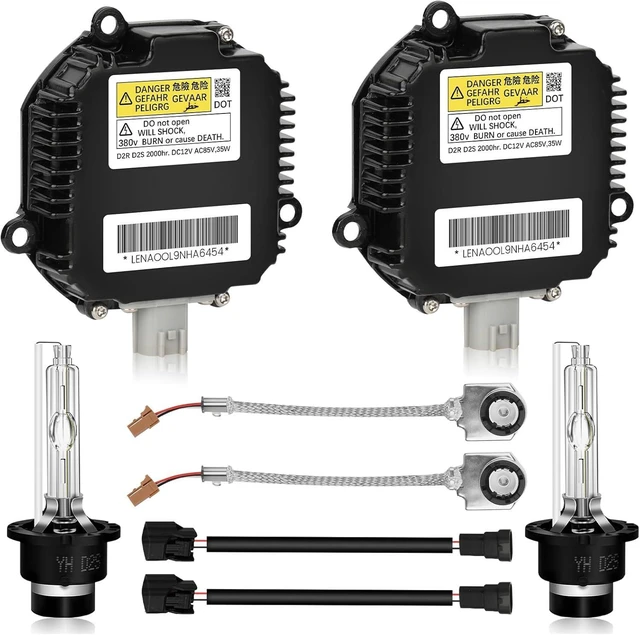 Alt view image 8 of 14 - 2 Sets HID Headlight Ballast W/Igniter & D2S Bulb for Nissan Altima,350Z,Maxima,Murano,Rogue,for Infiniti G35,G37,FX35,Replace 28474-8991A 28474-89904 NZMNS111LAN Xenon Ballast Control Module