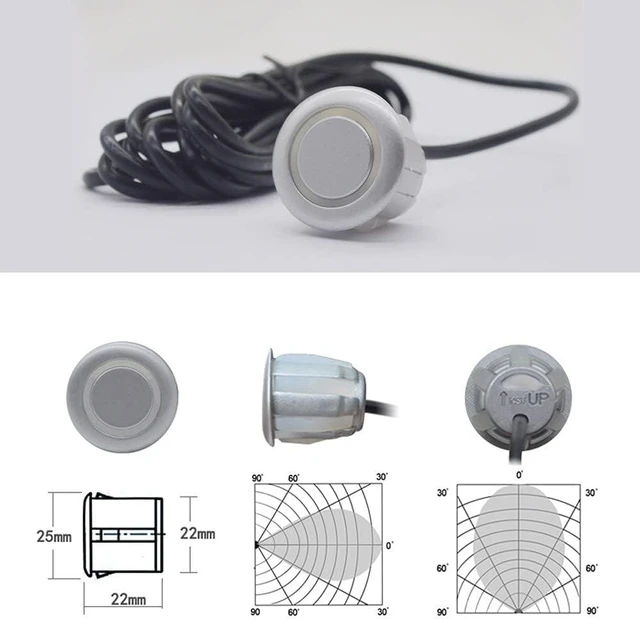 Alt view image 7 of 7 - Backup Parktronic System Car Auto Vehicle Reverse with 8 Parking Sensors kit Distance Detection LCD Distance Display Sound Warning