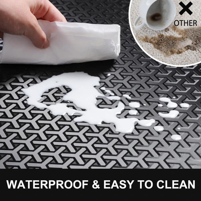 Alt view image 11 of 14 - Office Chair Mat for Hard Floor, 60"x75" Large Durable Computer Chair Mat, Unique Y-Shaped Pattern Floor Protector Rug for Rolling Chairs, Anti-Slip Waterproof Desk Floor Mat for Work, Home, Gaming