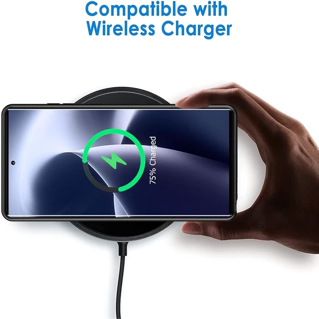 Alt view image 14 of 14 - Battery Case for Galaxy S25 Ultra,Upgraded 12000mAh High Capacity Rechargeable Portable Protective Extended Charger Case Wireless Charging Compatible with S25 Ultra (6.9 inch) Charging Cover (Black)