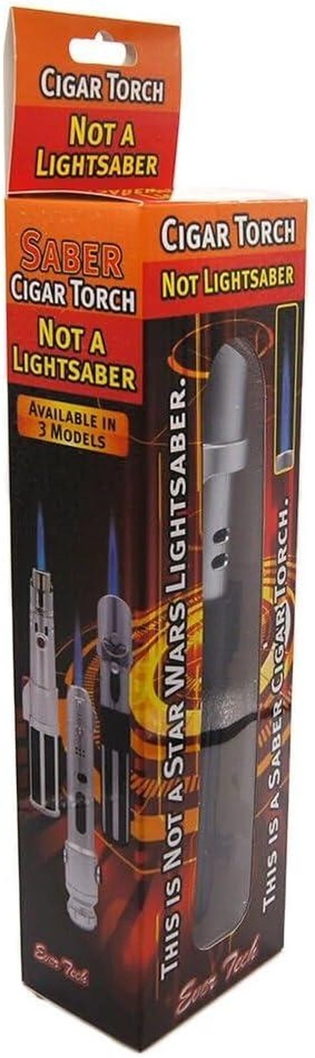 Alt view image 3 of 3 - Dark Side Lightsaber Lighter Refillable Butane Jet Torch, Windproof & Adjustable Flame Great Gift for Boyfriends, Husbands & Dads Unique Collectors Gadget by (Dark Side)