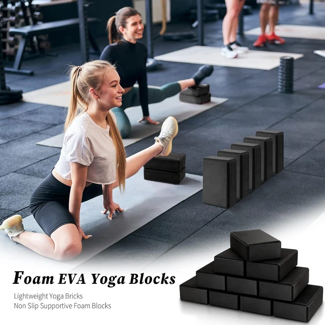 Alt view image 9 of 14 - 10 Pcs Foam EVA Yoga Blocks Lightweight Non Slip Supportive Yoga Bricks for Pilates Stretching and Meditation, Women Men Yogi Beginners