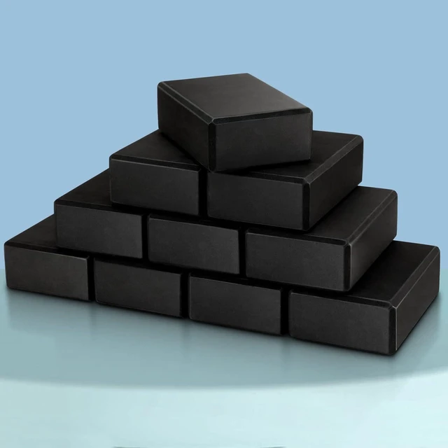 Alt view image 14 of 14 - 10 Pcs Foam EVA Yoga Blocks Lightweight Non Slip Supportive Yoga Bricks for Pilates Stretching and Meditation, Women Men Yogi Beginners