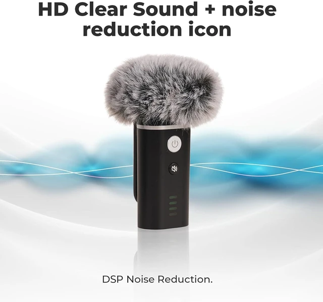 Alt view image 4 of 7 - WinBridge WB006 Upgraded Wireless Voice Amplifier Bluetooth Lapel Microphone with Speaker, Windproof Foam Compact & Portable, Clip-On Mic, Mini Megaphone for Teachers Presenters, Tour Guides