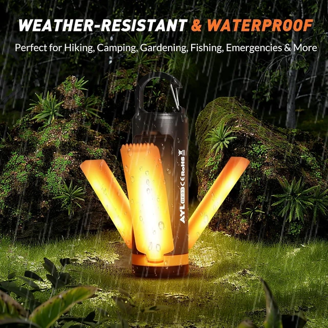 Alt view image 7 of 7 - Portable LED Rechargeable Camping Lantern, AYL Lightweight USB Rechargeable Lamp LED Flashlight Survival Gear for Home Emergency Light Outdoor Lanterns for Power Outages Hurricane Lamp 3-Pack